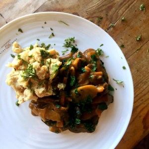 VALENTINES DAY: Leek & Mushroom Breton with Chickpea Mash