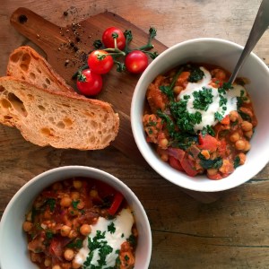 Halloumi & Chickpea Stew