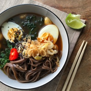 Soba Noodle Miso Bowls