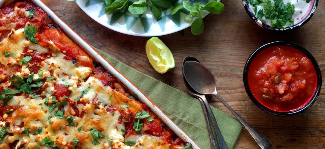 Mexican mixed bean lasagne