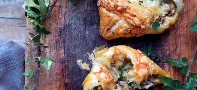 Mushroom Gruyère Parcels