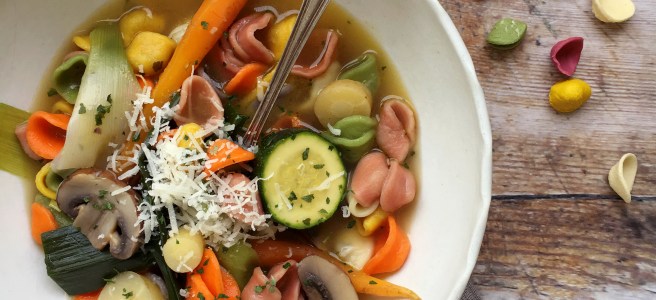 Braised vegetable orecchiette