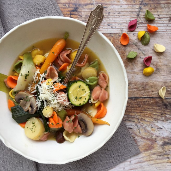 Braised vegetable orecchiette