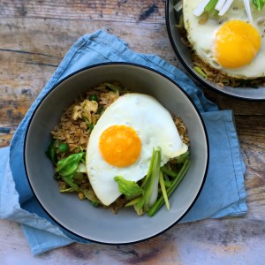 Spring green egg fried rice
